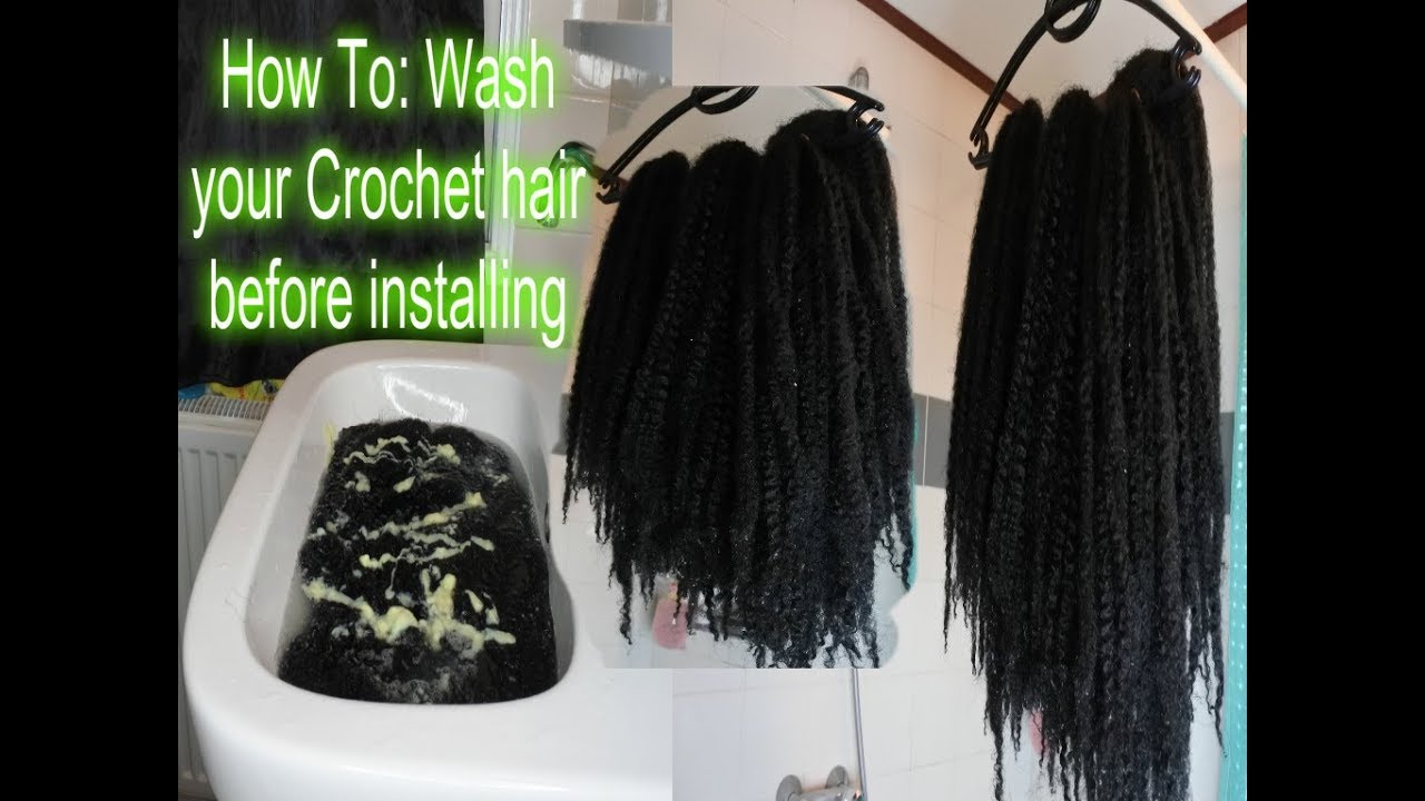 can you wash crochet hair