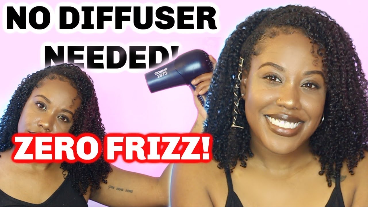 how to dry curly hair without a diffuser