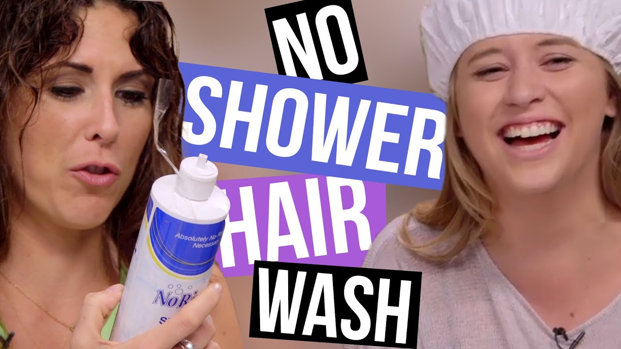 how to wash hair without shower